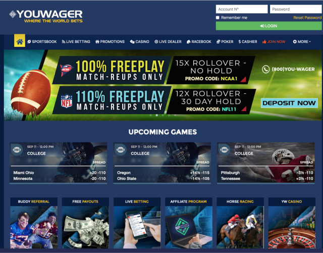 youwager home page